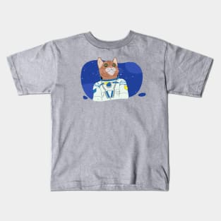 cat astronaut Kids T-Shirt